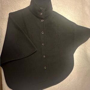 Ann Taylor Black Cape Jacket